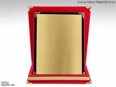 Kırmızı Albüm Plaket Orta Boy