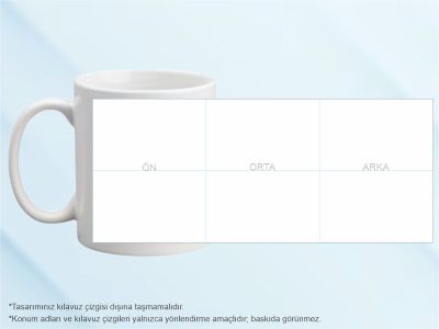 Beyaz Baskılı Kupa