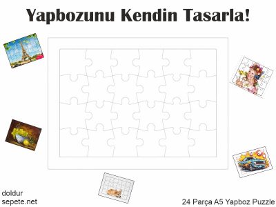 A5 24 parça yapboz puzzle