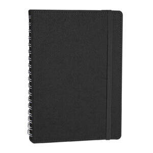 303101 SÖĞÜTÖZÜ SİYAH SPİRALLİ TARİHSİZ DEFTER (17X24 CM)