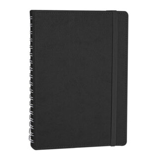 303101 SÖĞÜTÖZÜ SİYAH SPİRALLİ TARİHSİZ DEFTER (17X24 CM)
