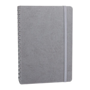 303122 SÖĞÜTÖZÜ GRİ SPİRALLİ TARİHSİZ DEFTER (17X24 CM)