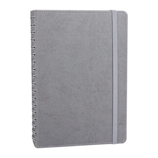 303122 SÖĞÜTÖZÜ GRİ SPİRALLİ TARİHSİZ DEFTER (17X24 CM)