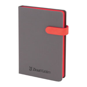 303804 ORAN KIRMIZI TARİHSİZ DEFTER (13X21 CM)