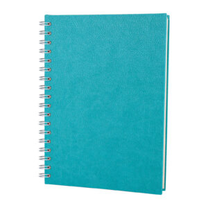 306823 ALTINDAĞ TURKUAZ KARELİ SPİRALLİ TARİHSİZ DEFTER (17X24 CM)