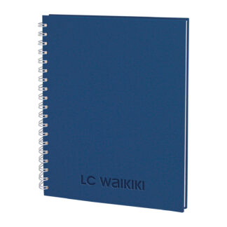307805 SEĞMENLER LACİVERT KARELİ SPİRALLİ TARİHSİZ DEFTER (19X25 CM)