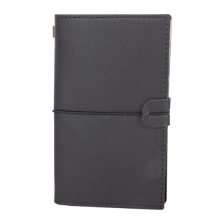 310001 KUĞULU SİYAH TARİHSİZ DEFTER (11_5X20 CM)