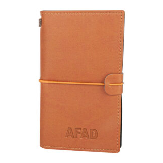 310009 KUĞULU KAHVERENGİ TARİHSİZ DEFTER (11_5X20 CM)