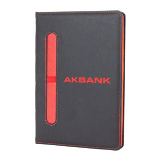 310404 EYMİR KIRMIZI TARİHSİZ DEFTER (15x21 CM)