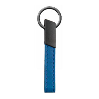 336305 MAÇKA LACİVERT METAL-DERİ ANAHTARLIK