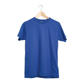 488726-XXL GARDENYA SAKS MAVİ XXL SIFIR YAKA TİŞÖRT