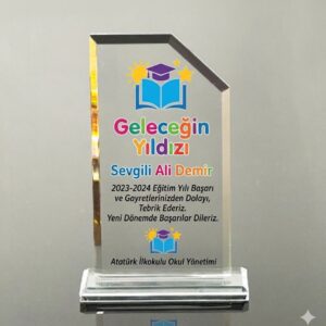 Cam Kristal Plaket (UV Baskılı Model 105)