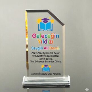 Cam Kristal Plaket (UV Baskılı Model 105)