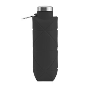 794001 AYDENİZ SİYAH 700 ML KATLANABİLİR SİLİKON MATARA