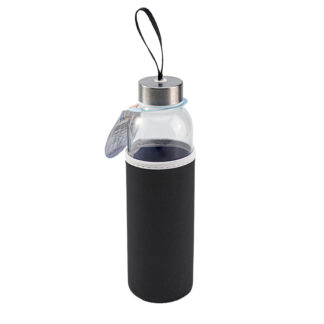796301 LADOGA SİYAH 550 ML CAM MATARA