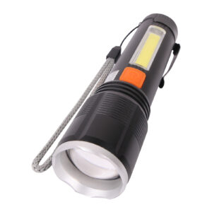 902801 ARSUZ SİYAH 4 MODLU ŞARJ EDİLEBİLİR LED EL FENERİ
