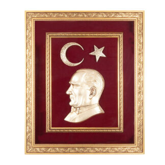 922804 ÖNCÜ KIRMIZI ATATÜRK KABARTMALI TABLO