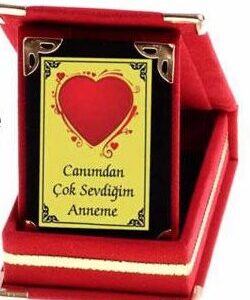Mini Albüm Plaket, Kırmızı Kadife